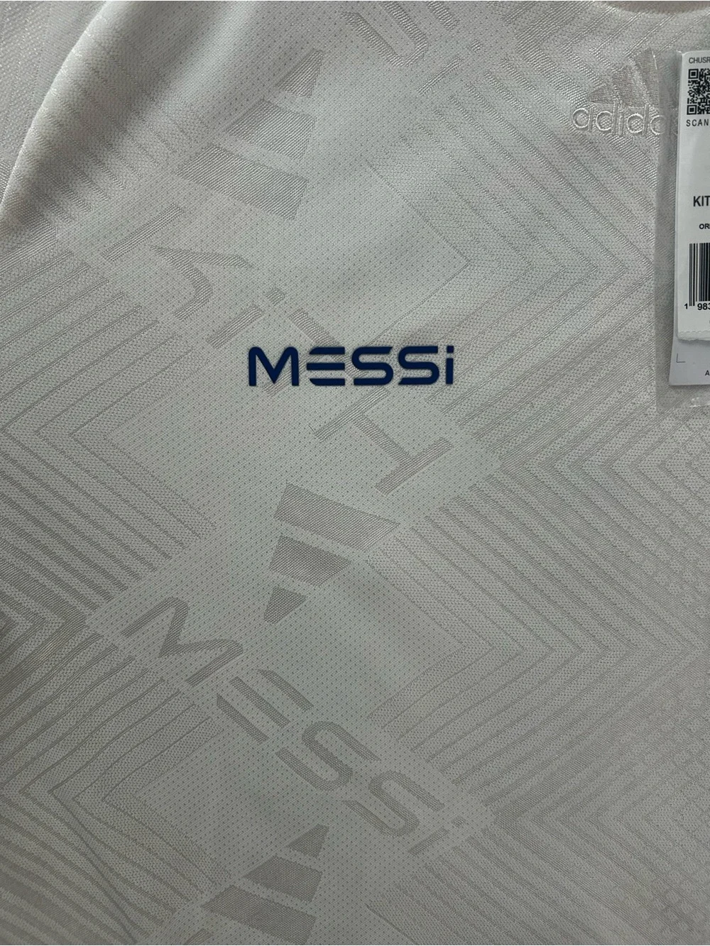 Kith x adidas Messi jersey chalk white